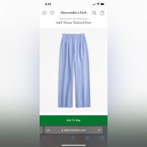 Abercrombie & Fitch Sloane Tailored Pant
